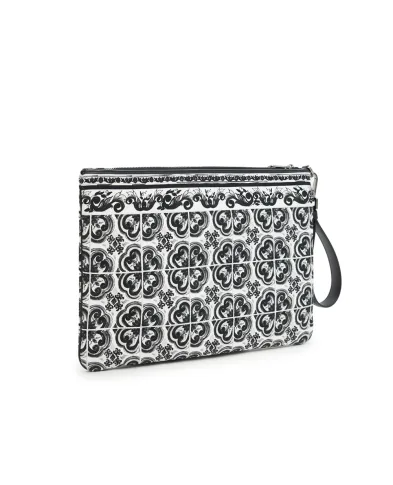 Dolce&Gabbana Клатч с принтом Майолика - Артикул: BM2296-AG086