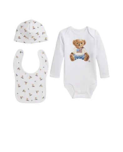 Polo Ralph Lauren Подарочный набор, детское боди из хлопка - Артикул: 320P00760001