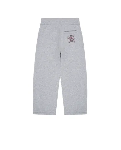 Dolce&Gabbana Детские спортивные флисовые брюки с вышивкой (костюм) - Артикул: L4JPLI-G7PUY-B