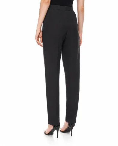 Saint Laurent Брюки из шелка хаботай - Артикул: 856580-Y6J78