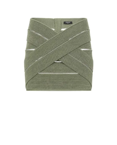 Balmain Юбка мини - Артикул: GF0LBB48KJ75