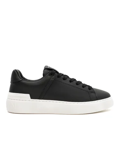 Balmain Кроссовки B-Court из телячьей кожи - Артикул: GN1VI690LVTR