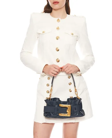 Balmain Мини-сумка Anthem из кожи - Артикул: FN1AE994LVGX