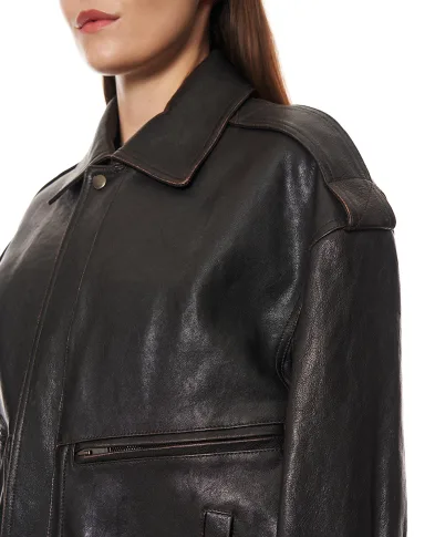 Saint Laurent Куртка из овечьей кожи	 - Артикул: 858510-YCNX2
