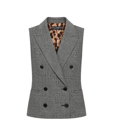 Dolce&Gabbana Двубортный жилет с шерстю - Артикул: F794AT-FQ2O5