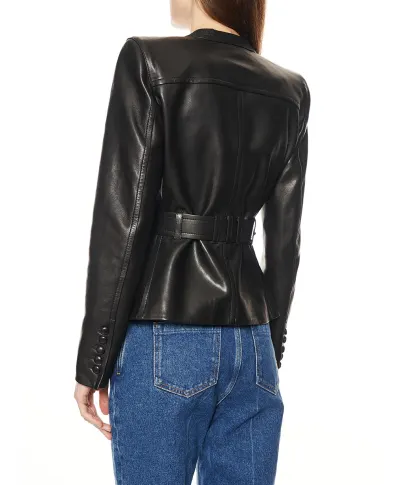 Balmain Куртка из овечьей кожи	 - Артикул: FF1SI630LD63