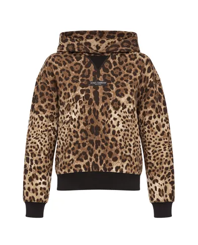 Dolce&Gabbana Худи в леопардовом принте (костюм) - Артикул: F9U48T-FS785