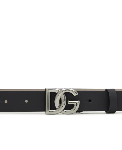 Dolce&Gabbana Детский ремень из телячьей кожи с логотипом - Артикул: EC0083-A3M29