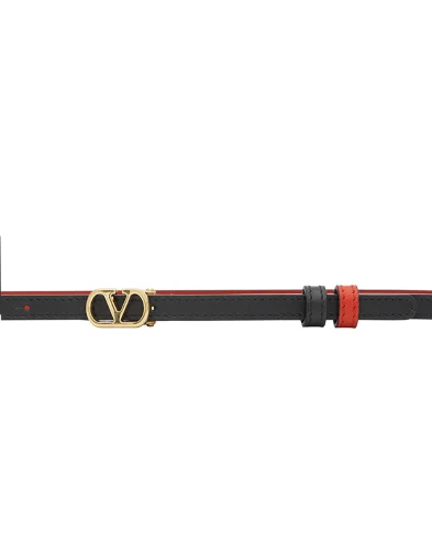 Valentino Двусторонний ремень VLogo Signature из телячьей кожи - Артикул: 9W2T0SX5ZDM