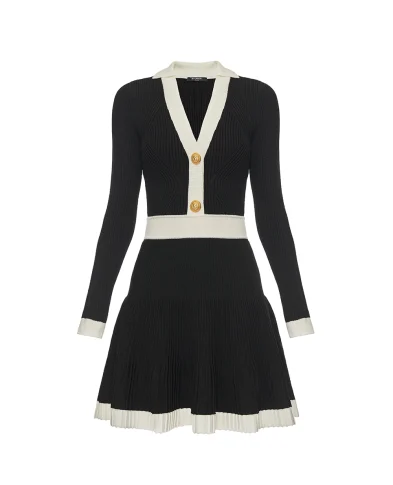 Balmain Вязаное мини-платье - Артикул: FF1R9858KI64