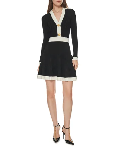 Balmain Вязаное мини-платье - Артикул: FF1R9858KI64