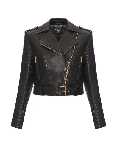 Balmain Кожаная куртка - Артикул: FF1TD207LC62