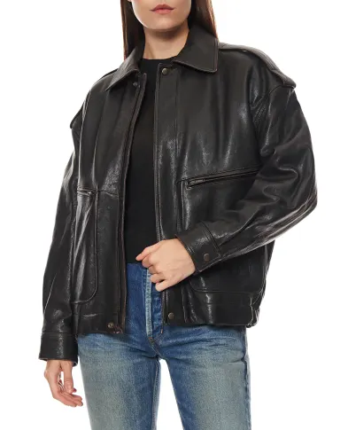 Saint Laurent Куртка из овечьей кожи	 - Артикул: 858510-YCNX2