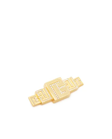 Balmain 3D-Брошь с кристаллами - Артикул: GN1XM590MBAS