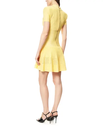Balmain Коротка розкльошена сукня - Артикул: GF1R7153KJ30