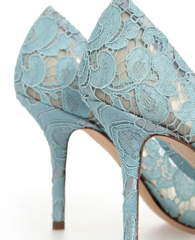 Dolce&Gabbana Мереживні човники Rainbow Lace - Артикул: CD0101-AL198-s