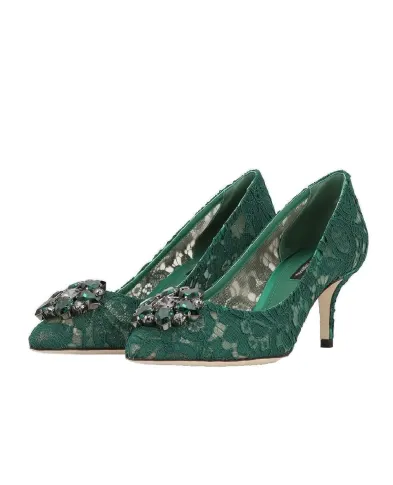 Dolce&Gabbana Мереживні човники Rainbow Lace - Артикул: CD0066-AL198