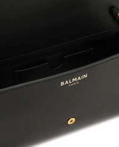 Balmain Клатч Shuffle из телячьей кожи - Артикул: GN1ON259LMTE