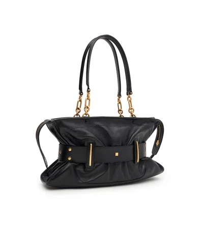 Balmain Сумка Anthem из телячьей кожи - Артикул: GN0DB035LARE