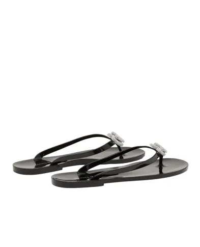 Mach&Mach Шлепанцы Double Heart - Артикул: SS26-S0888-05-GUM-BLK