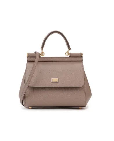 Dolce&Gabbana Шкіряна сумка Sicily Medium - Артикул: BB6003-B1001