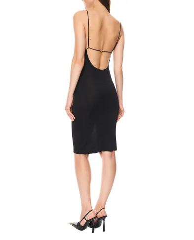 Saint Laurent Сукня CASSANDRE з відкритою спиною - Артикул: 868281-Y38DS