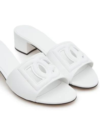 Dolce&Gabbana Мюлі з телячої шкіри - Артикул: CR1755-AY329