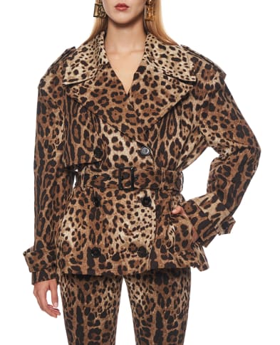 Dolce&Gabbana Куртка з леопардовим принтом - Артикул: F9U46T-FSFN4