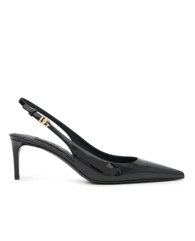 Dolce&Gabbana Слінгбеки з лакованої шкіри - Артикул: CG0773-A1471