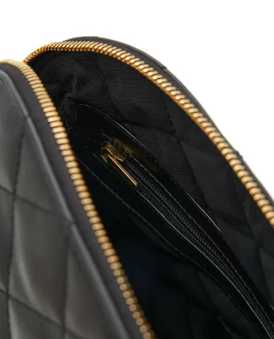 Saint Laurent Кожаная косметичка - Артикул: 837767-AABK9