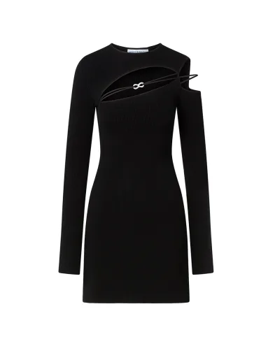 Mach&Mach Платье мини - Артикул: PF25-KD120-KNT-BLK