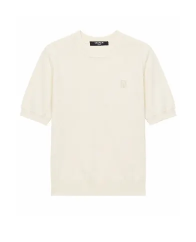 Balmain Футболка из шелка и хлопка - Артикул: GF0ALB30KJ53