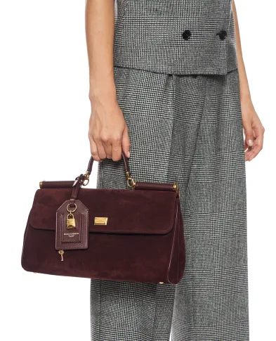 Dolce&Gabbana Сумка My Sicily Medium из телячьей замши - Артикул: BB7782-BO903