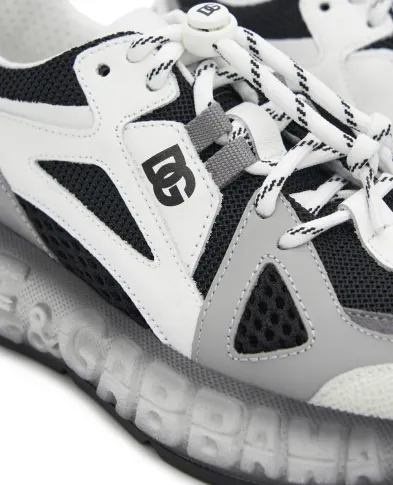 Dolce&Gabbana Дитячі кросівки DG Bounce 12 з нейлону та телячої шкіри - Артикул: DA5290-AX260-M