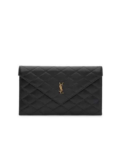 Saint Laurent Сумка-клатч PARIS з овечої шкіри - Артикул: 869533-1EL07