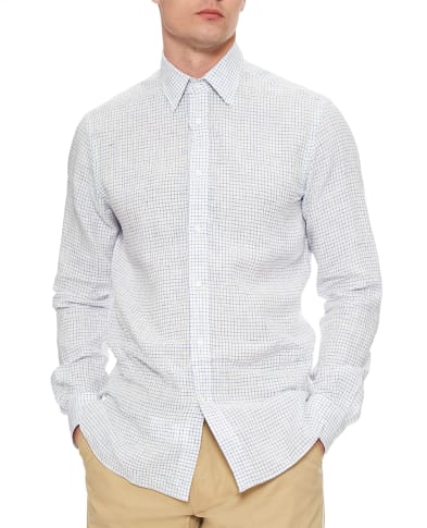 Ralph Lauren Purple Label Рубашка из льна - Артикул: 791964448001