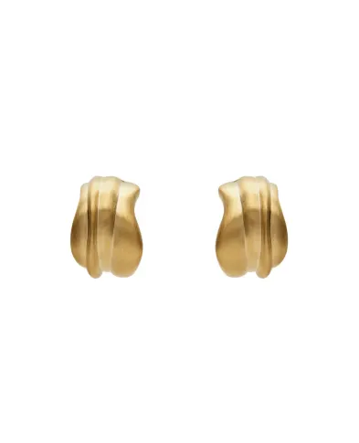 Completedworks Серьги из переработанного атласного золота с позолотой - Артикул: R2224-gold
