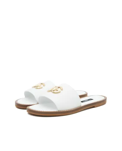 Dolce&Gabbana Дитячі шльопанці з телячої шкіри - Артикул: D11285-A1048-XL