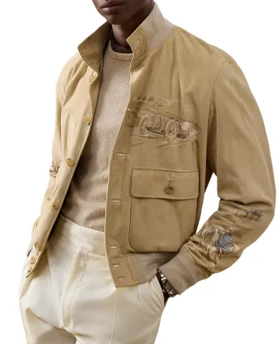 Ralph Lauren Purple Label Куртка Hayworth из замши ягненка - Артикул: 790P07887001