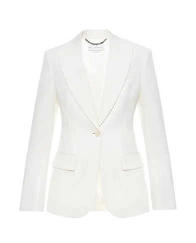 Stella McCartney Блейзер однобортный из шерсти - Артикул: 6501373HU707