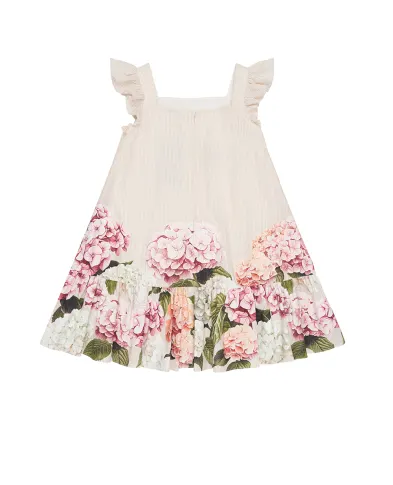Dolce&Gabbana Детское платье с принтом в виде гортензий - Артикул: L54DN6-FI5NR-B