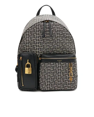 Balmain Рюкзак Pulse с монограммой и жаккардовым узором - Артикул: GM1GE276TJOL