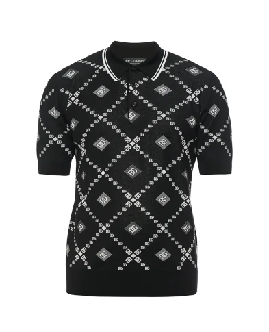 Dolce&Gabbana Джемпер-поло из шерсти и шелка - Артикул: GXZ02T-JGMA7