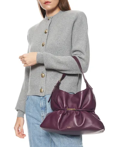 Balmain Сумка SPHYNX medium из овечьей кожи - Артикул: HN0DB094LNPH
