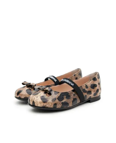 Dolce&Gabbana Балетки из блестящей телячьей кожи - Артикул: D11294-AM568-M