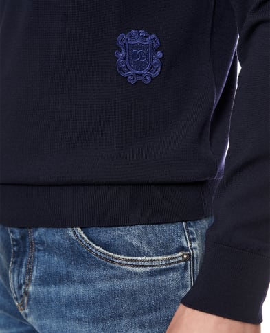 Dolce&Gabbana Поло с длинными рукавами из шерсти - Артикул: GXZ25Z-JGMLS
