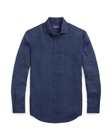 Ralph Lauren Purple Label Льняная рубашка - Артикул: 790964234001