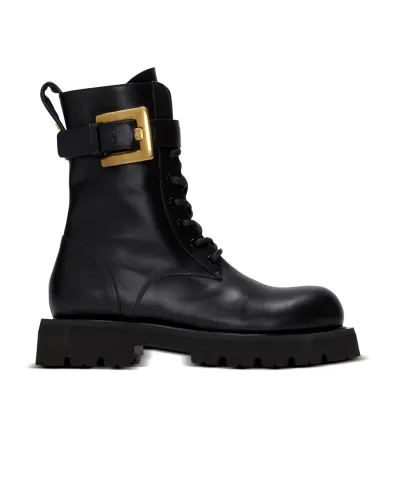 Balmain Ботинки Ranger Anthem из телячьей кожи - Артикул: HN1TC292LVIT