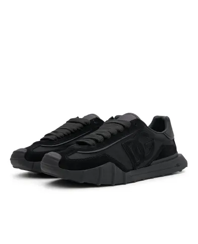 Dolce&Gabbana Кроссовки DG Athletic из ткани и телячьей замши - Артикул: CS2384-A0354