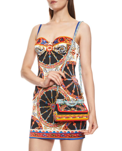 Dolce&Gabbana Сумка Sicily Mini в принт Carretto - Артикул: BB7116-B0816